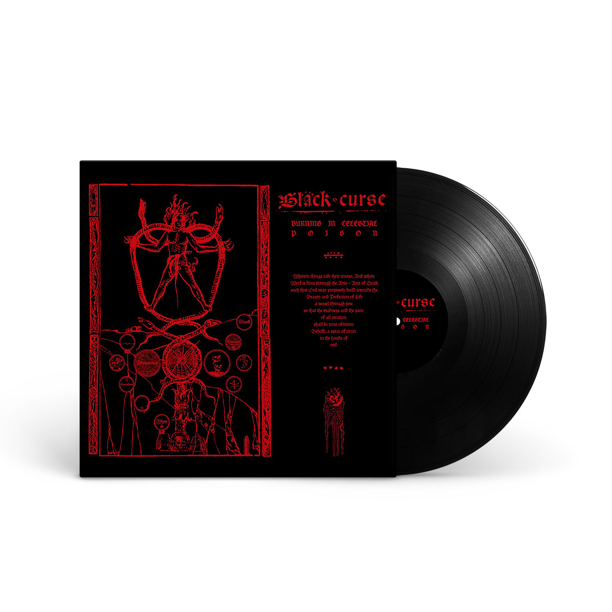 BLACK CURSE "Burning In Celestial Poison" LP