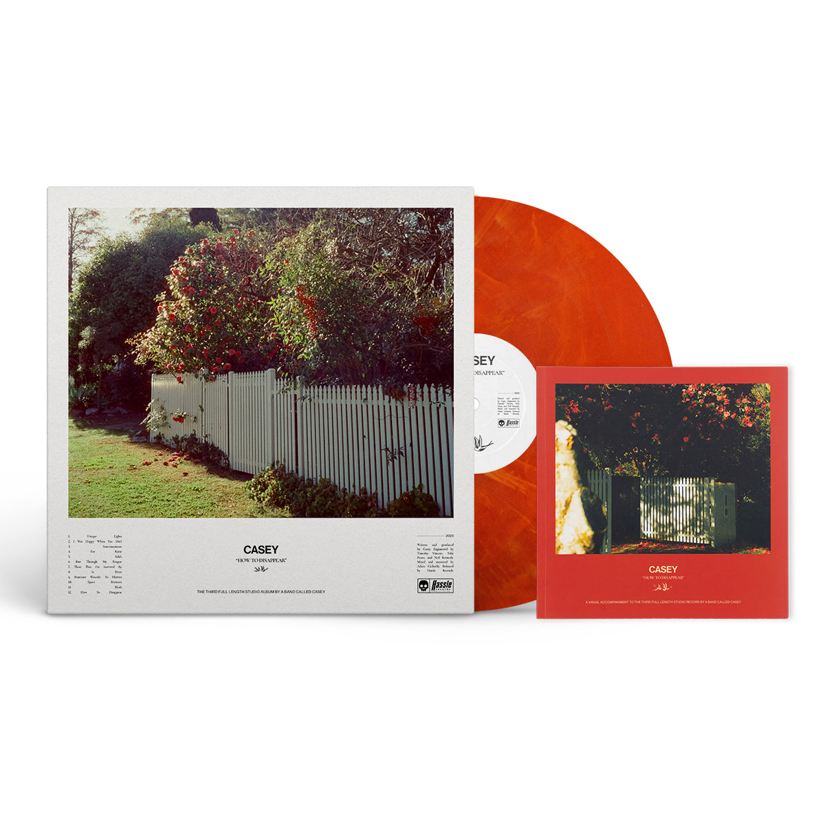CASEY "How To Disappear (Alternate Cover) + Booklet" LP ERUPTION MARBLE + BOOKLET