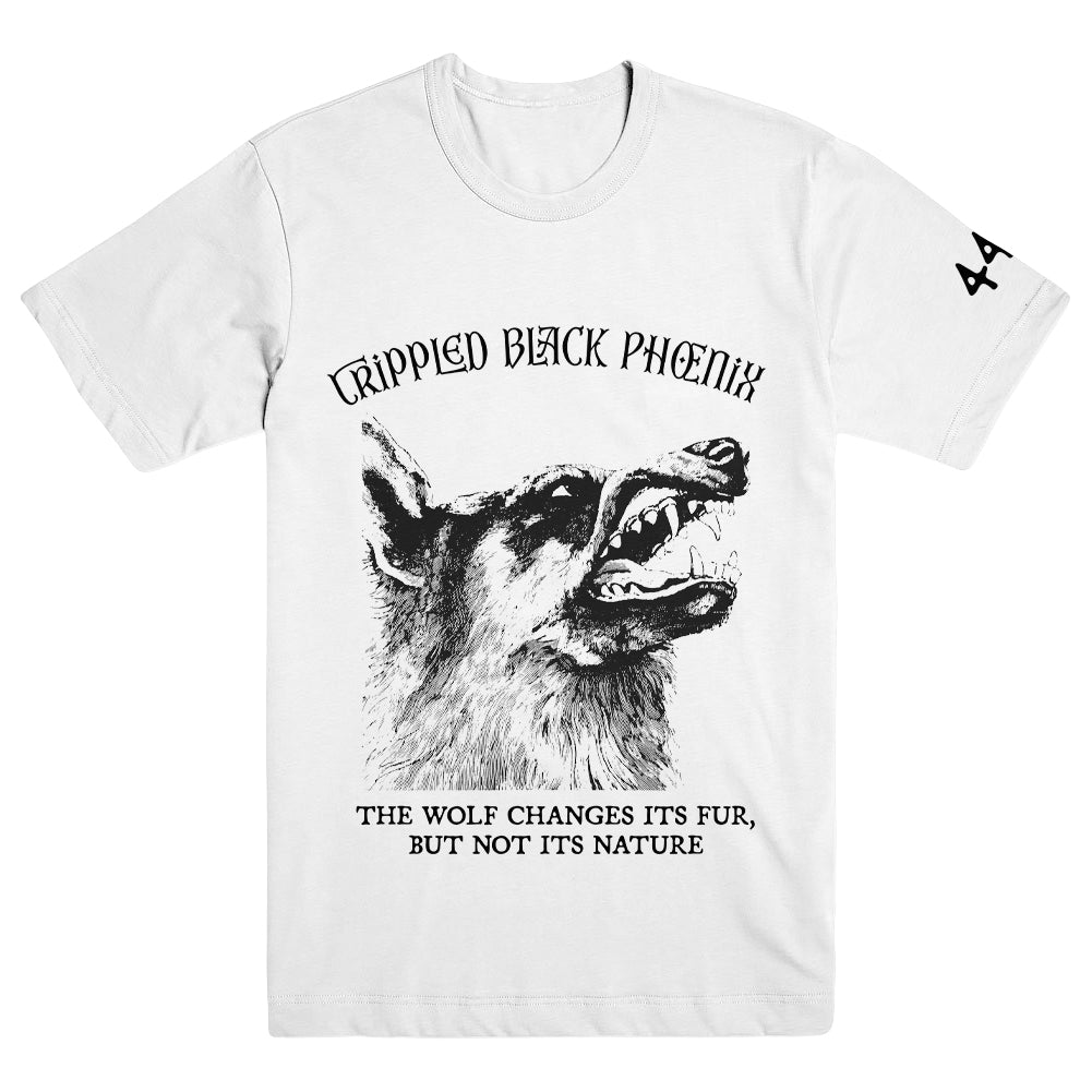 CRIPPLED BLACK PHOENIX "I, Vigilante - White" T-Shirt