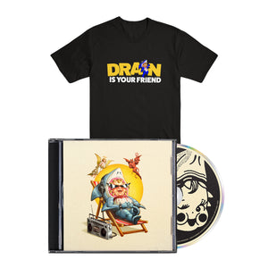 DRAIN "...Is Your Friend" CD + T-Shirt Bundle BLACK