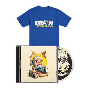DRAIN "...Is Your Friend" CD + T-Shirt Bundle BLUE