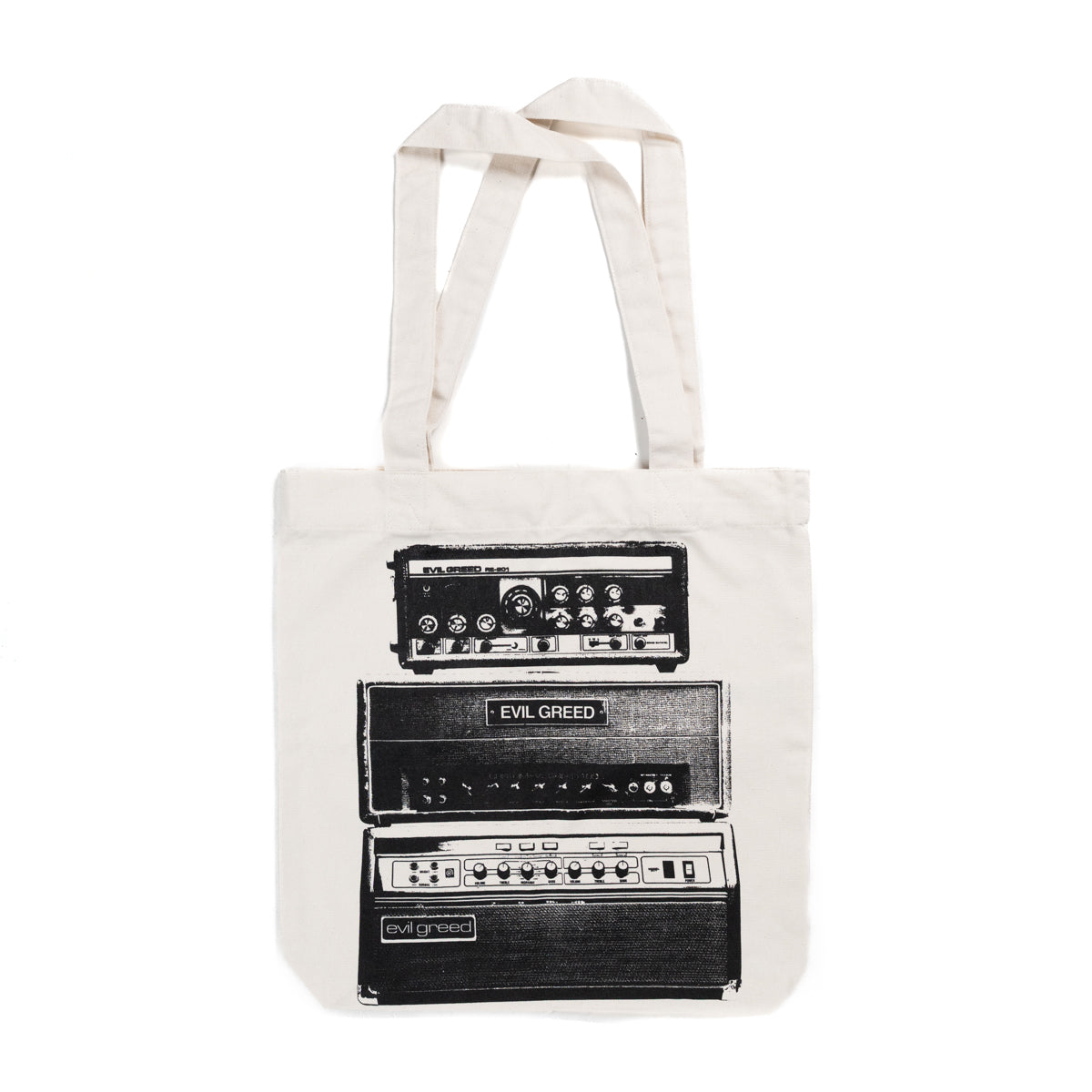 EVIL GREED "Amps 2.0 - Natural" Tote Bag