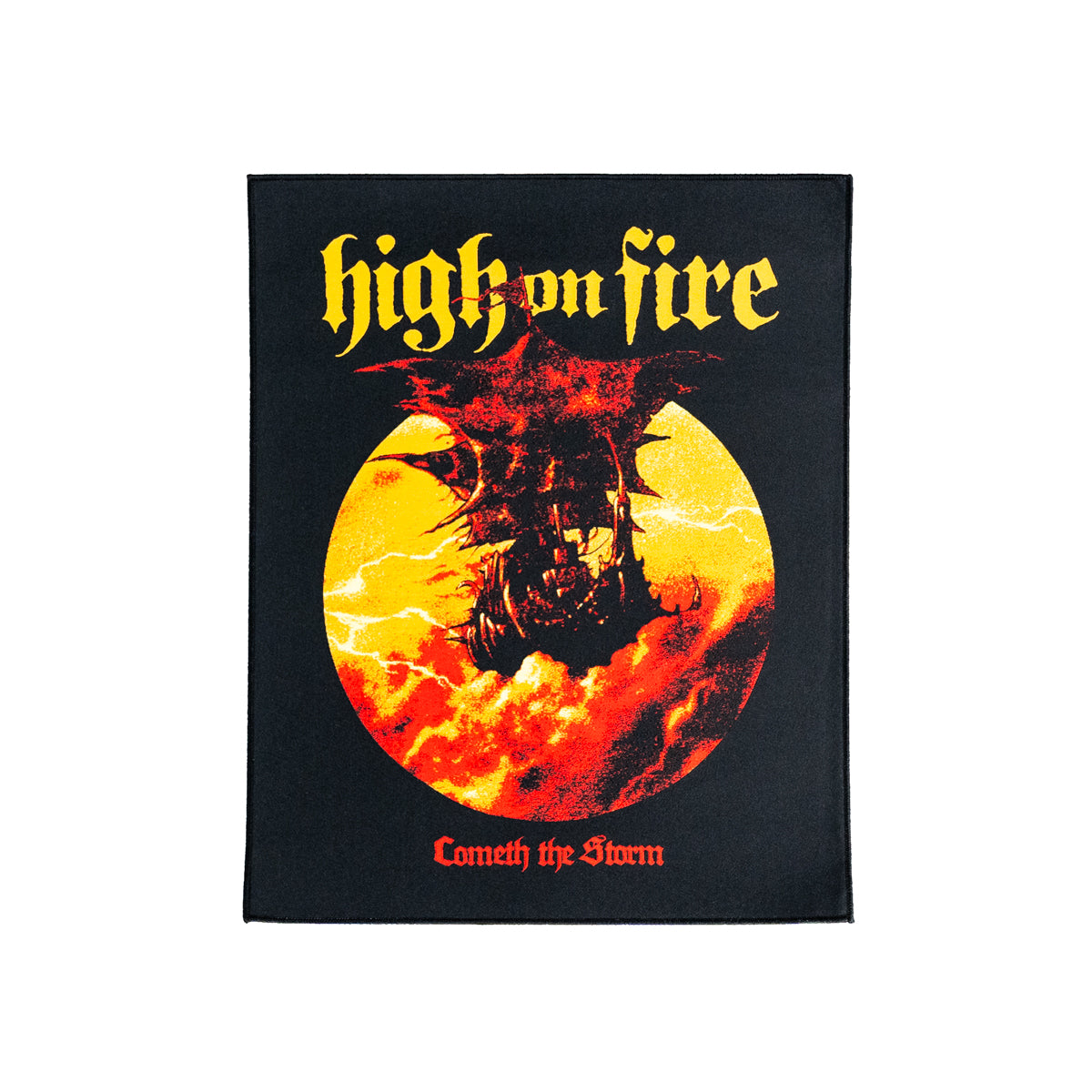 HIGH ON FIRE "Cometh The Storm" Backpatch