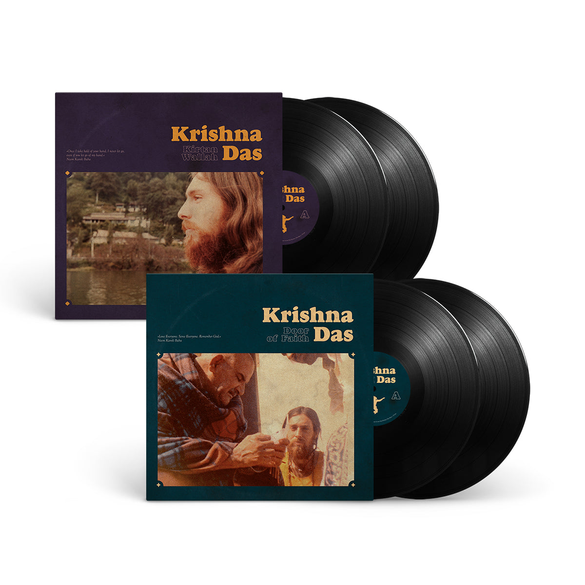 KRISHNA DAS "Kirtan Wallah & Door Of Faith" Vinyl Bundle