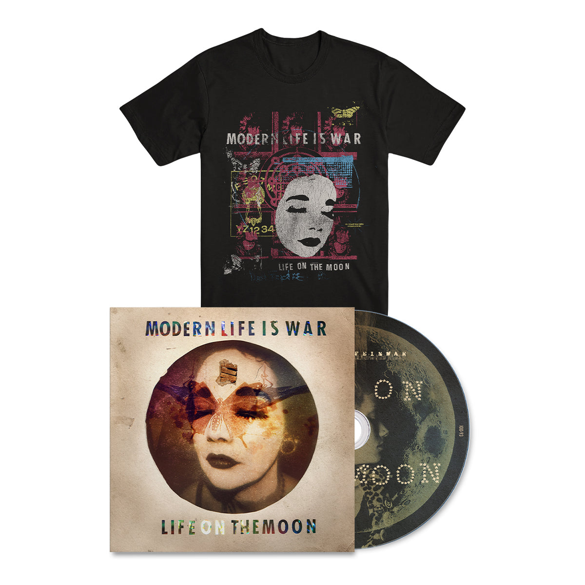 MODERN LIFE IS WAR "Life On The Moon" CD + T-Shirt Bundle