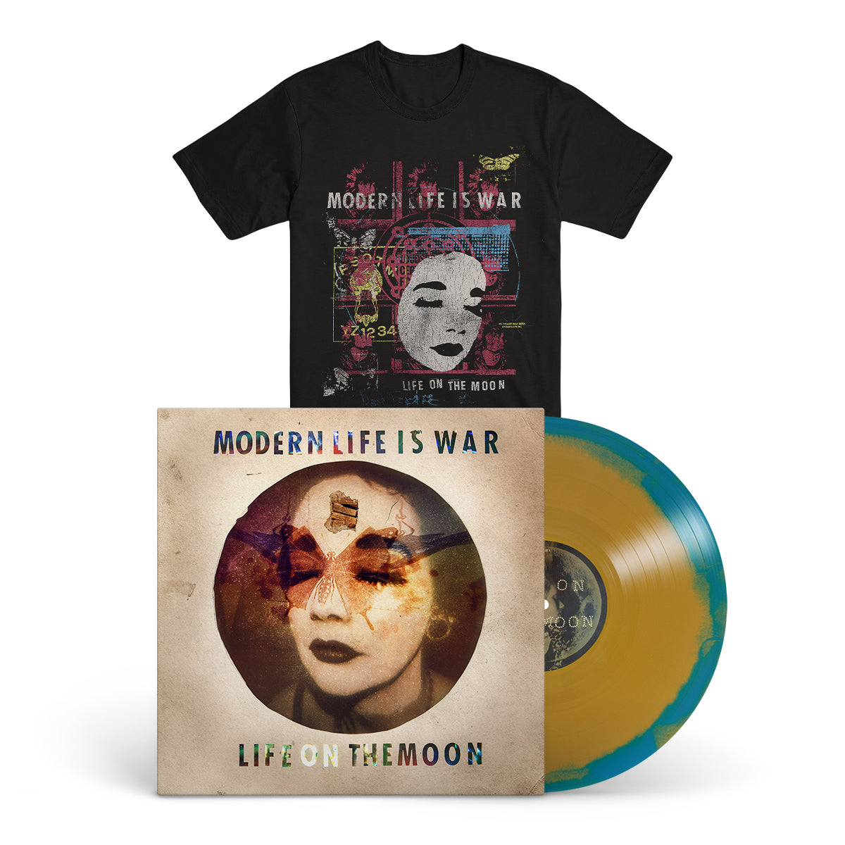 MODERN LIFE IS WAR "Life On The Moon" LP + T-Shirt Bundle