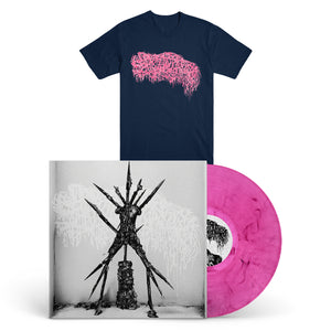 SANGUISUGABOGG "Hideous Aftermath" LP + T-Shirt Bundle MAGENTA LILAC MARBLED NAVY