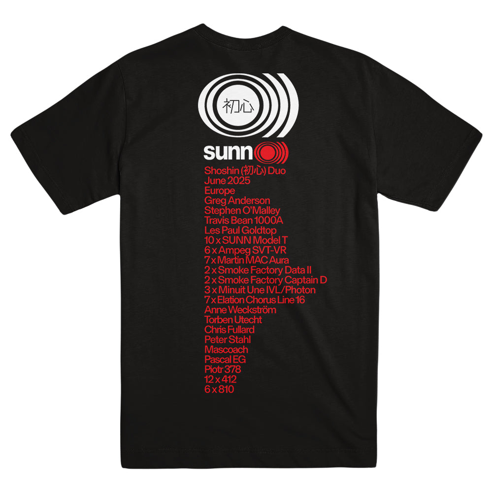 SUNN O))) "Tour 2025 - Black" T-Shirt