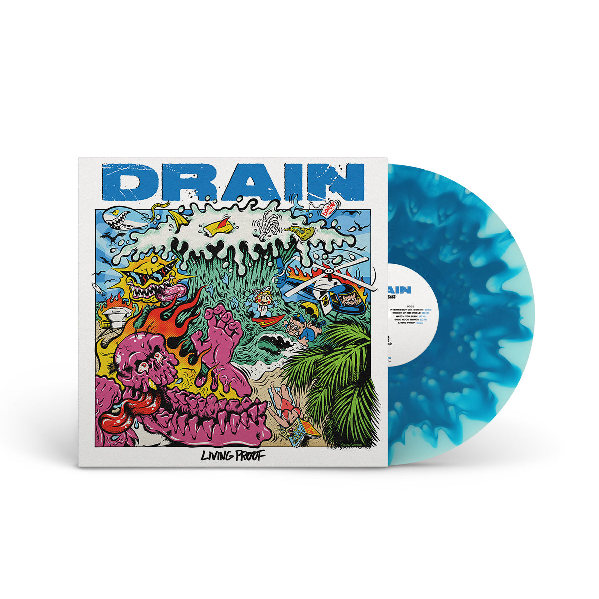 DRAIN "Living Proof" LP